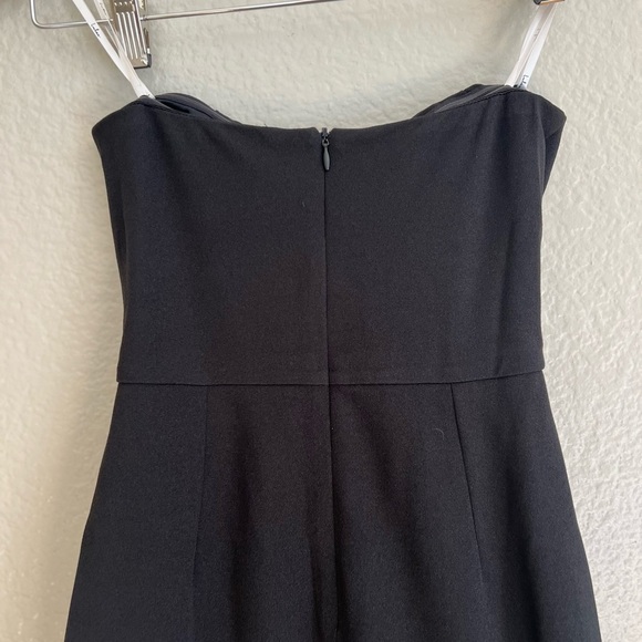 NWOT Dramatic Fanatic Black Strapless Tulle Trumpet Maxi Dress - Picture 6 of 8